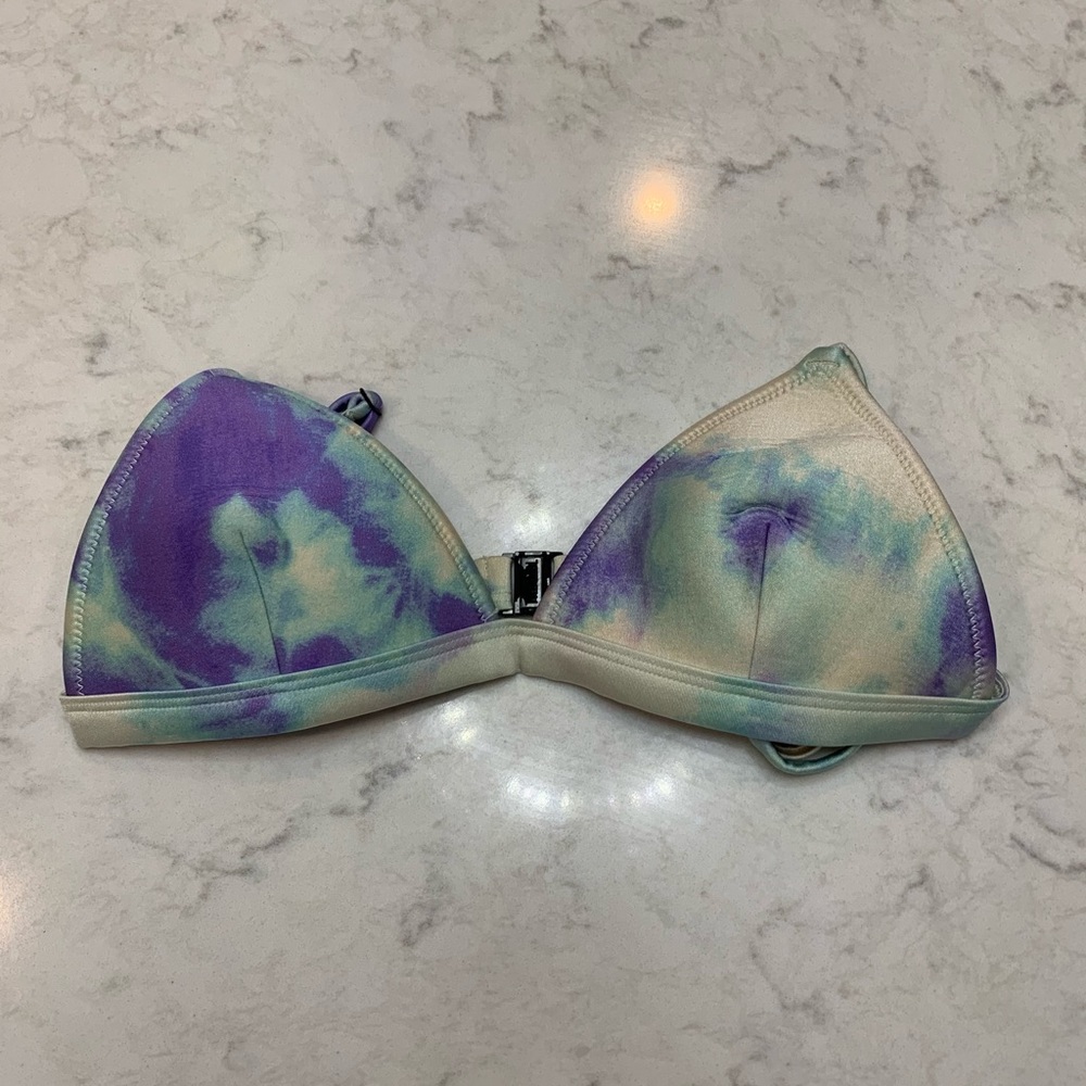 Triangl bikini top tie dye